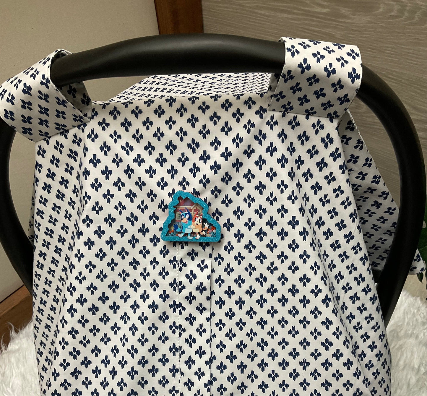 Baby Car Seat Cover:Sofi Blue Navy