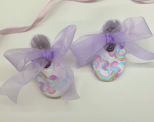 Leticia’s Booties Mythical Clouds Organza Ribbon Lilac