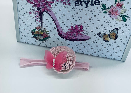 Headband:Pink Butterfly