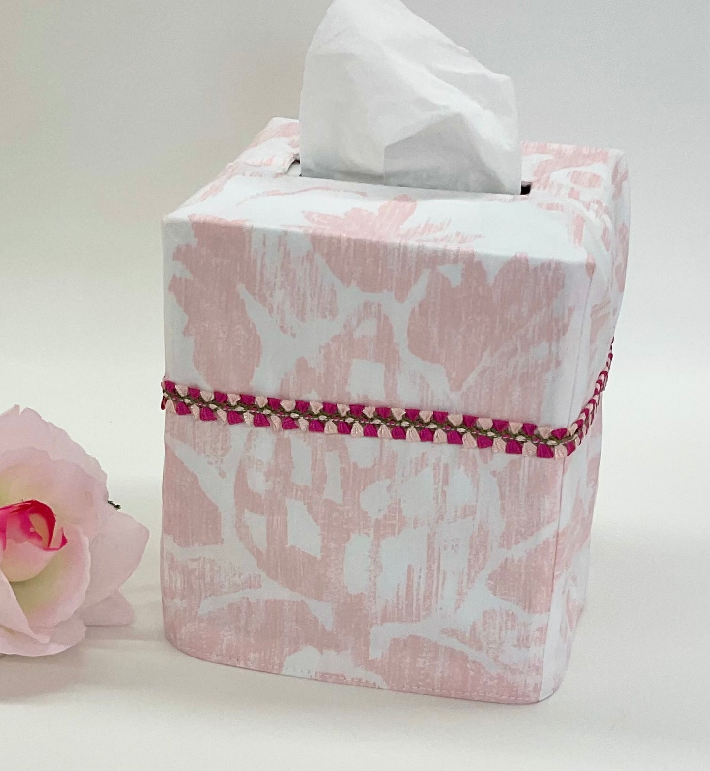 Tissue Box Cover:Alicia Blush