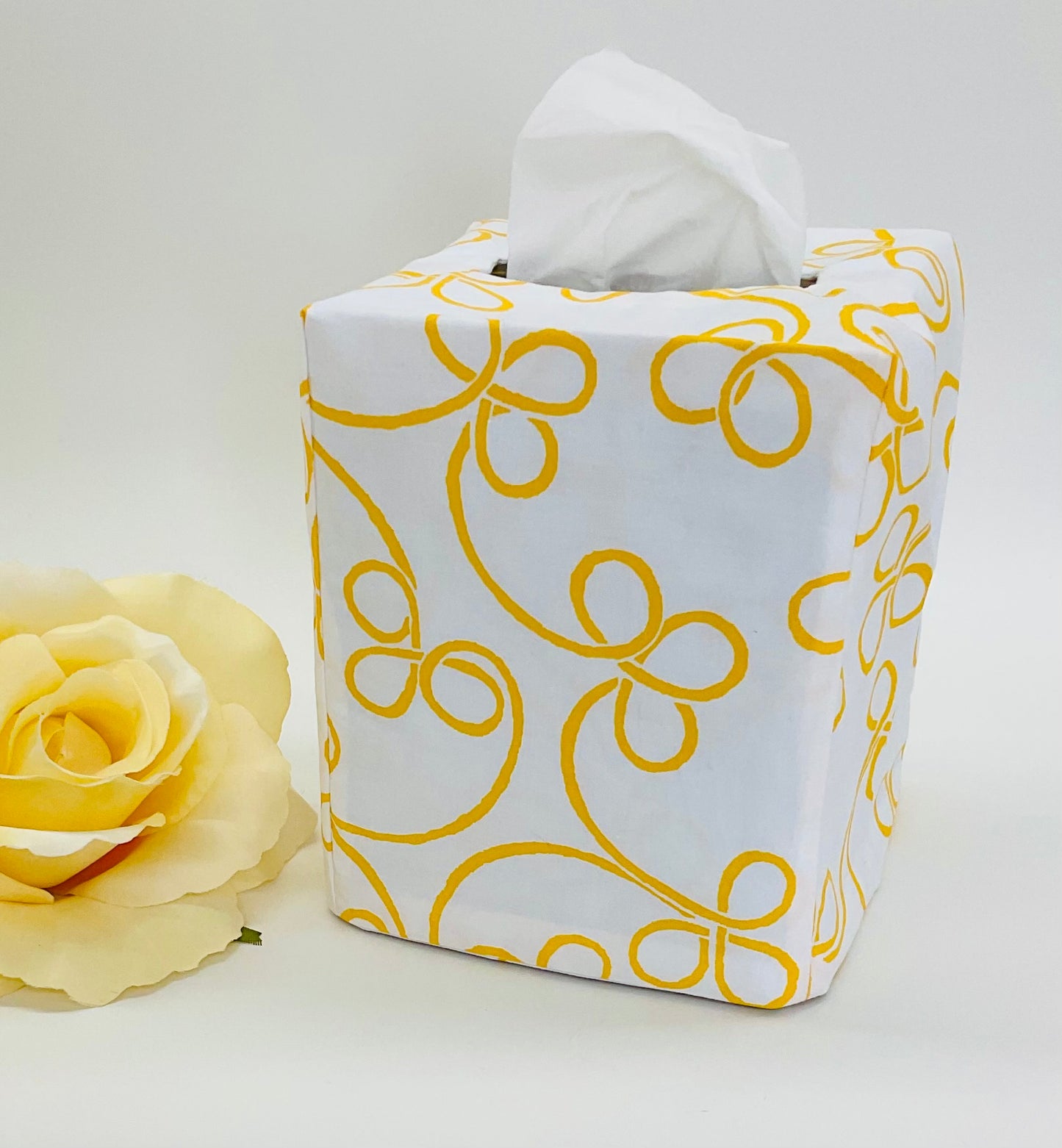 Tissue Box Cover:Sweety Girl Yellow