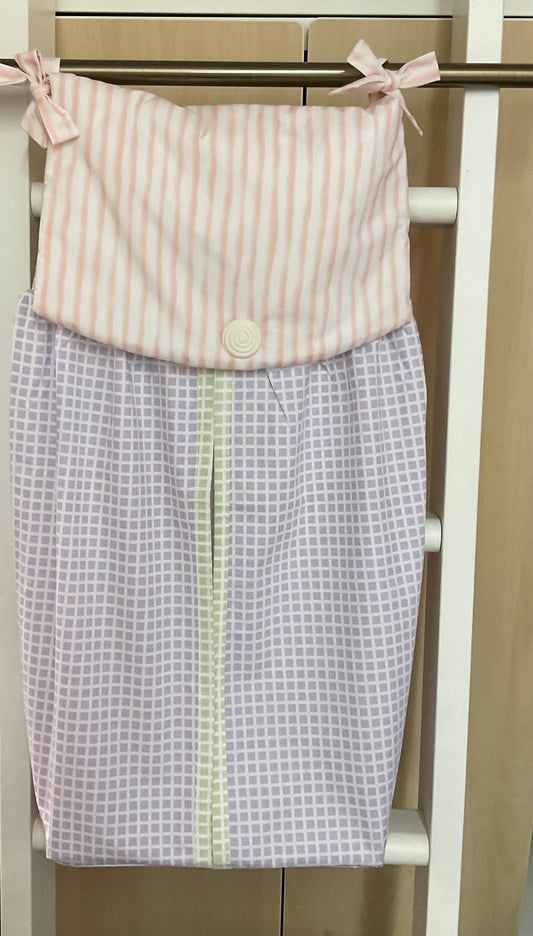 Crib Diaper Stacker:Lucy Lavender
