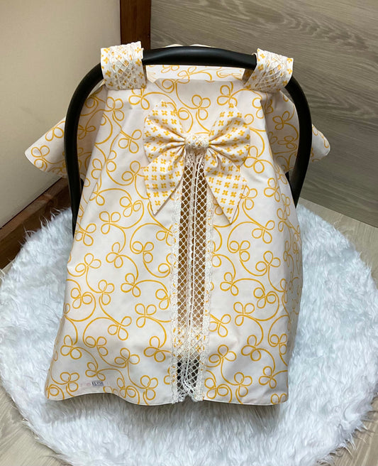 Baby Car Seat Cover:Sweety Girl Yellow