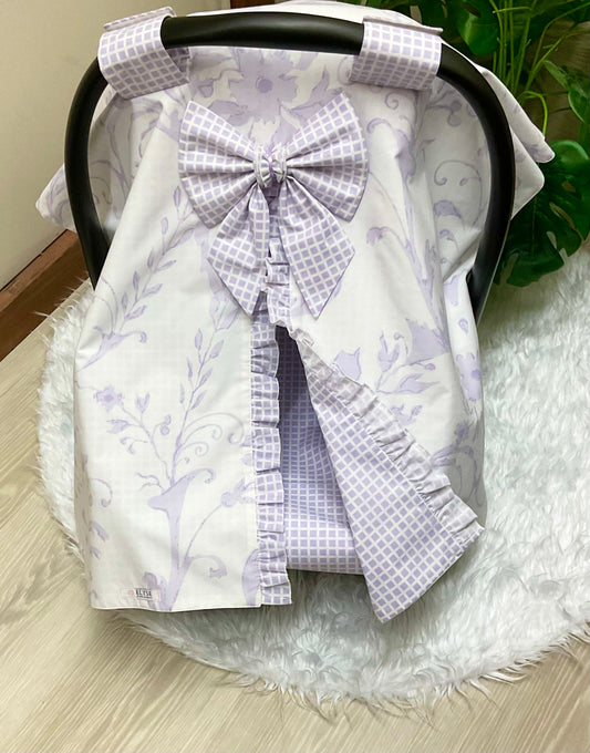 Baby Car Seat Cover:Aura Lavender