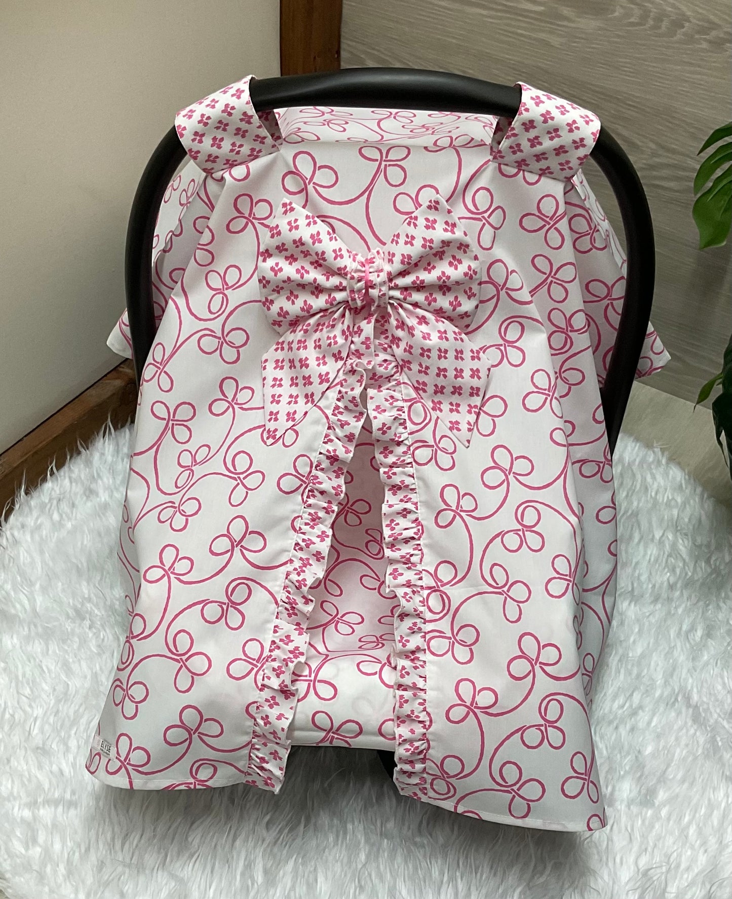 Baby Car Seat Cover Sweety Girl Pink
