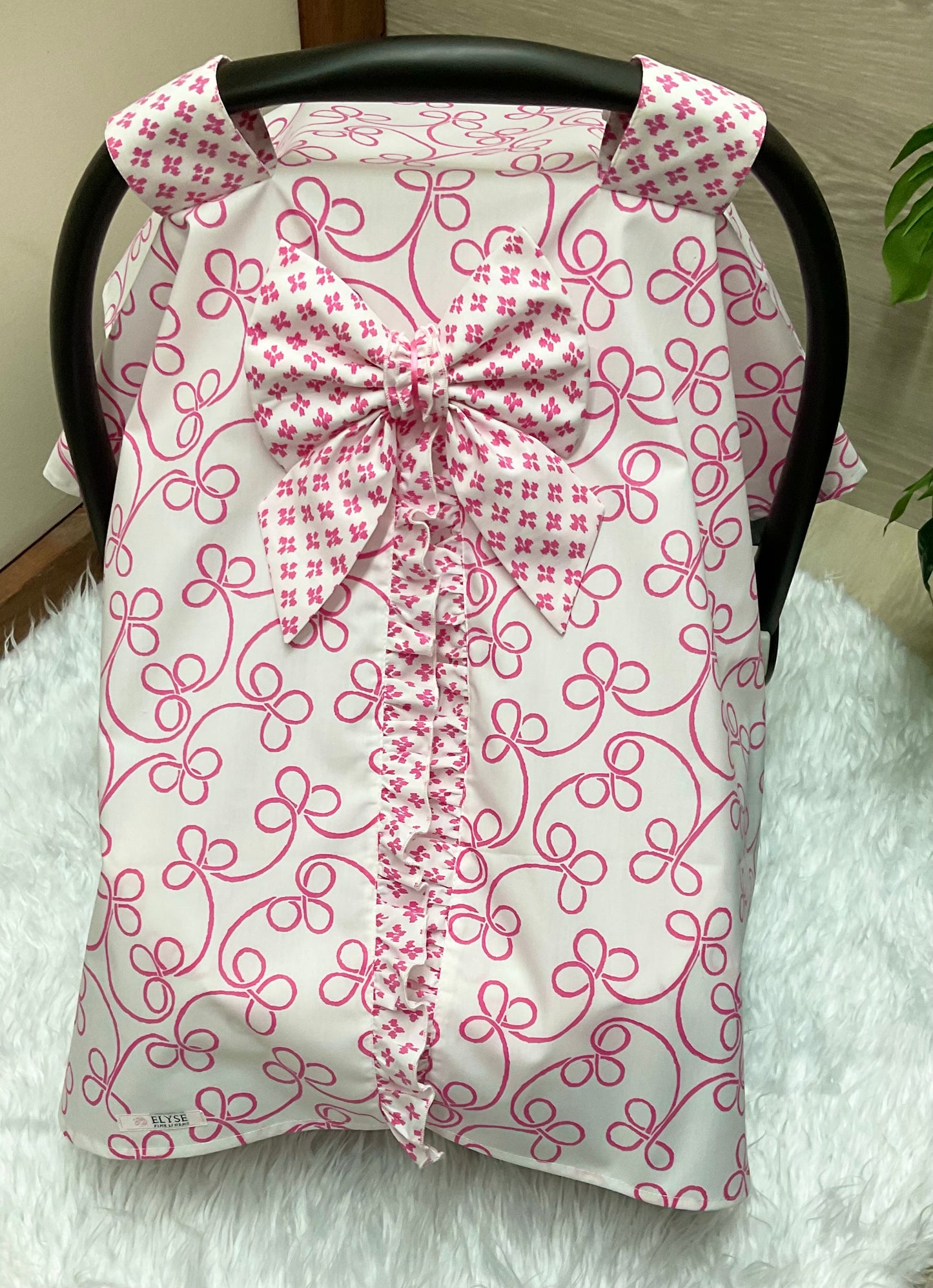 Baby Car Seat Cover Sweety Girl Pink