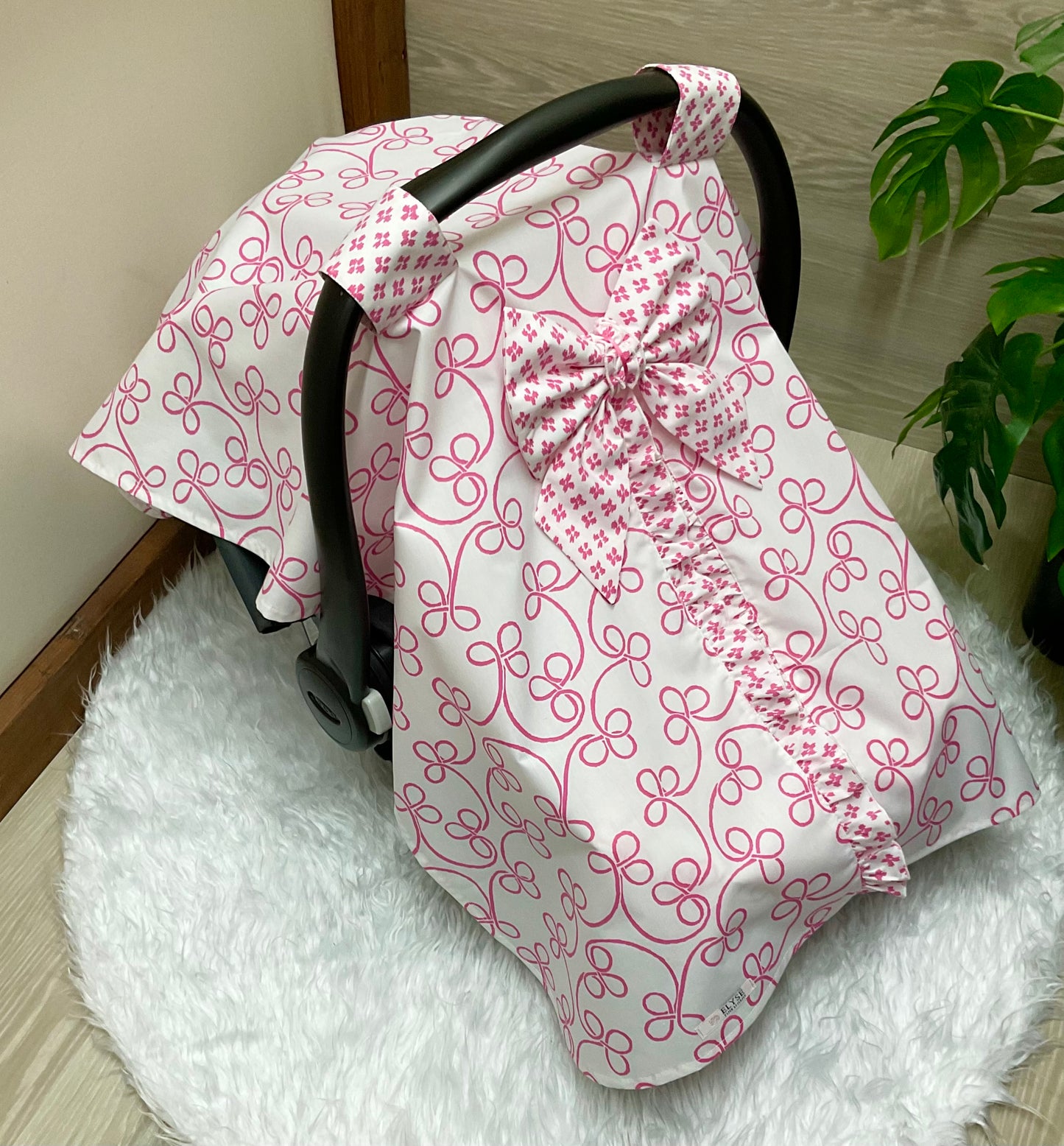 Baby Car Seat Cover Sweety Girl Pink