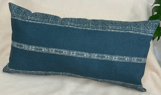 Pillow Cushion Cover:Patmos Stripe By Carolina Irving Textiles