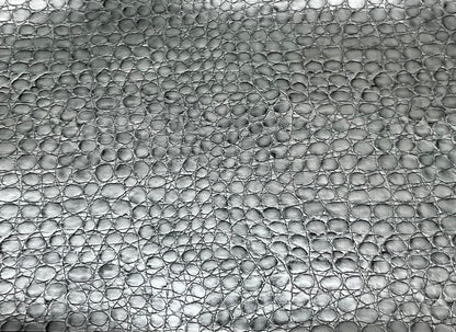 Crocco Silver Faux Leather