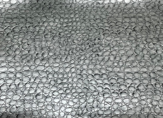 Crocco Silver Faux Leather