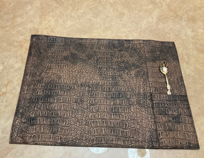 Placemat Gator Copper