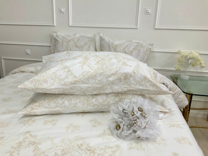 White Bridal Percale – Pair Pillowcases.