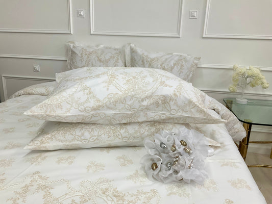 White Bridal Percale – Pair Pillowcases.