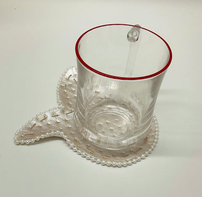 Pearly Coasters Grenade Beige
