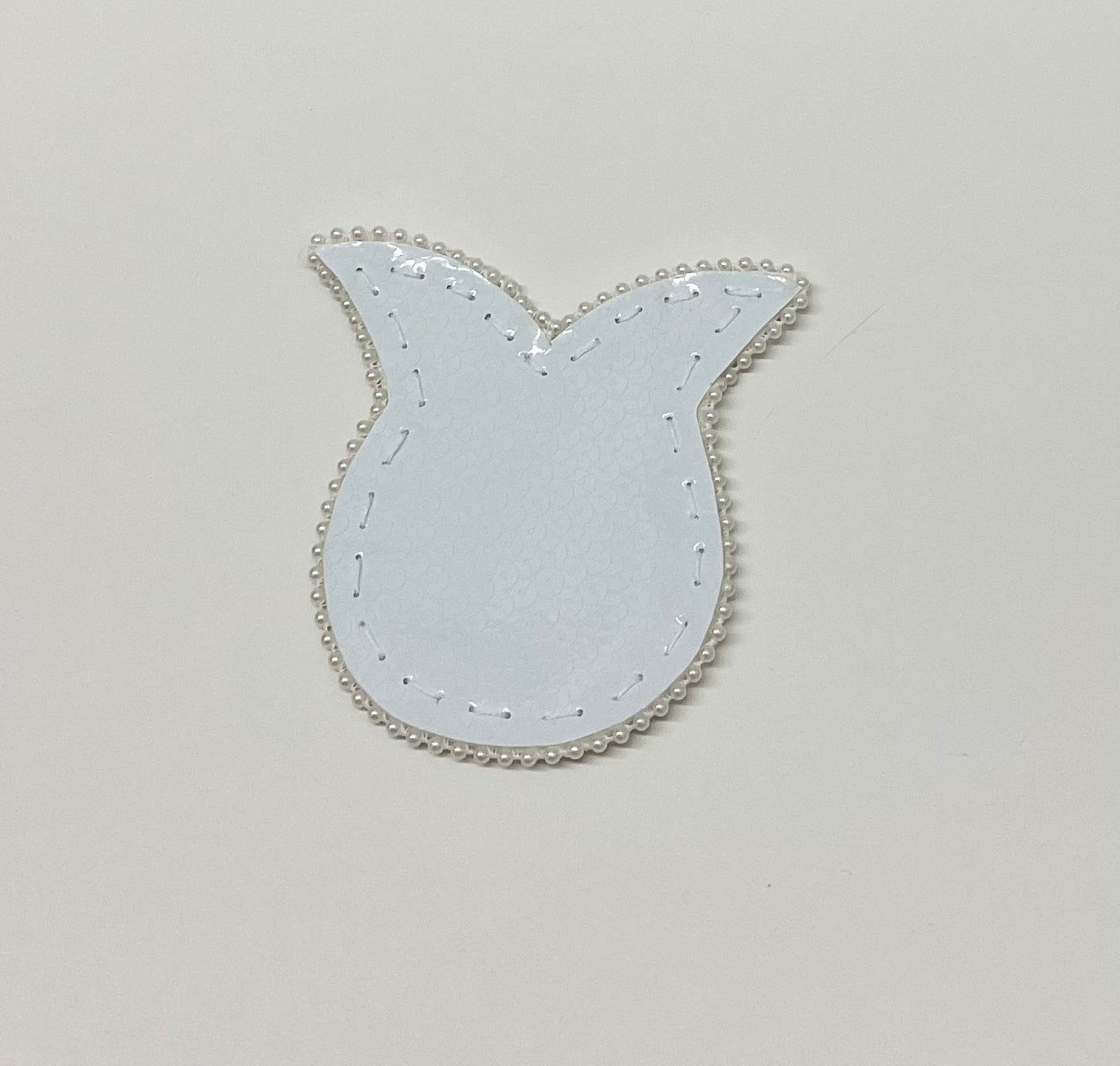Pearly Coaster Sequin White