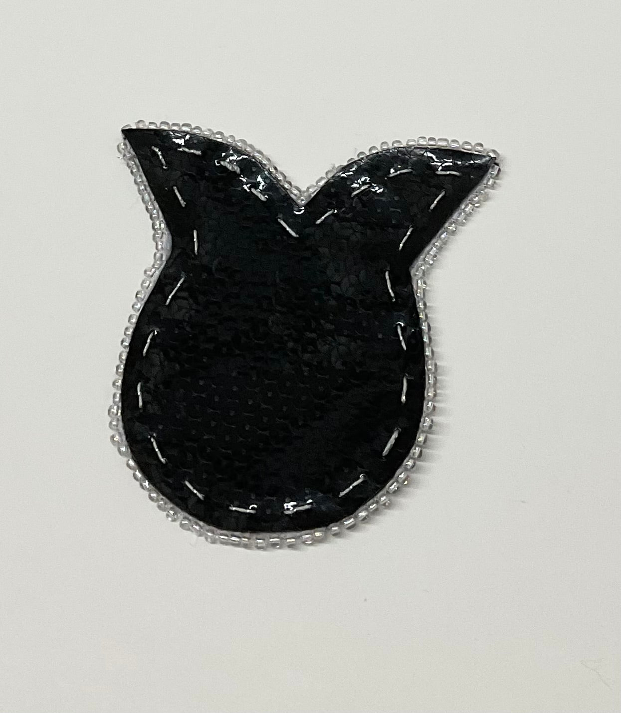 Pearly Coasters Sequin Black