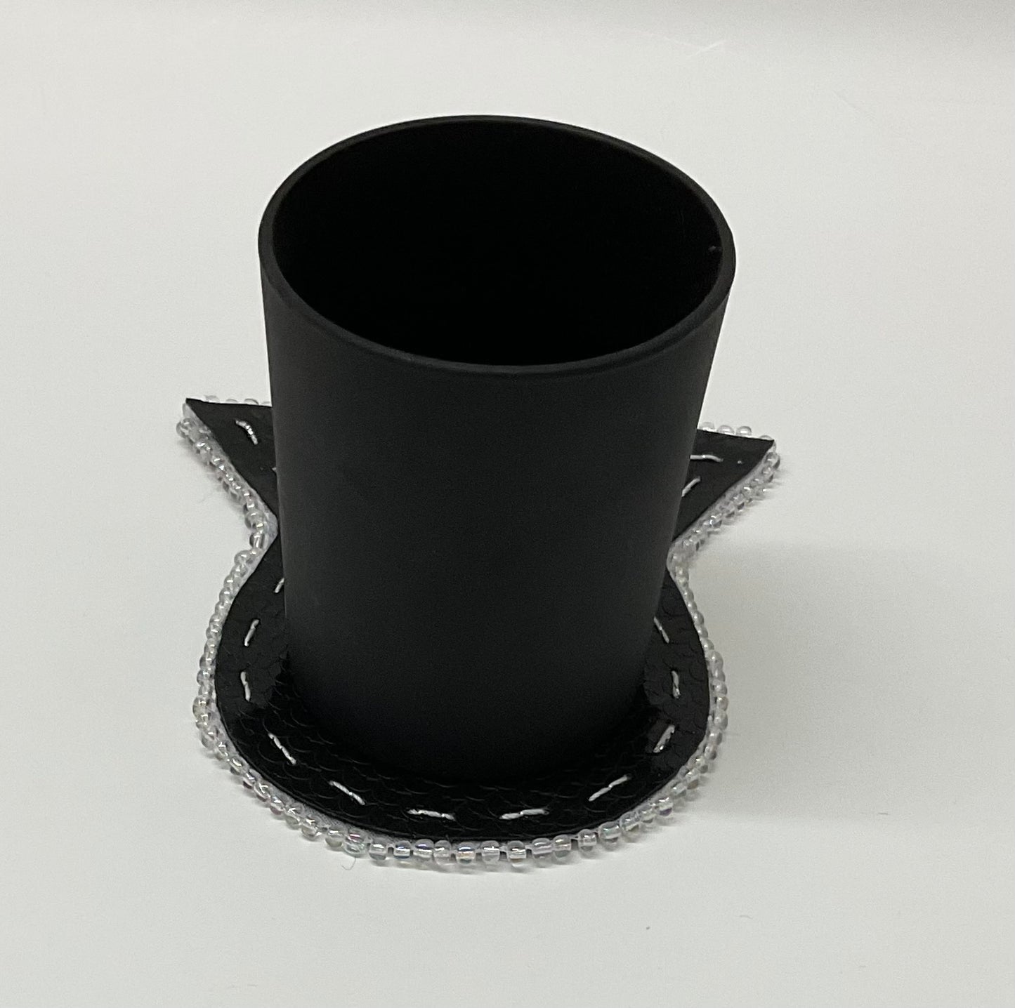 Pearly Coasters Sequin Black