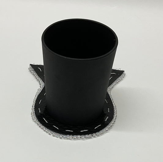 Pearly Coasters Sequin Black
