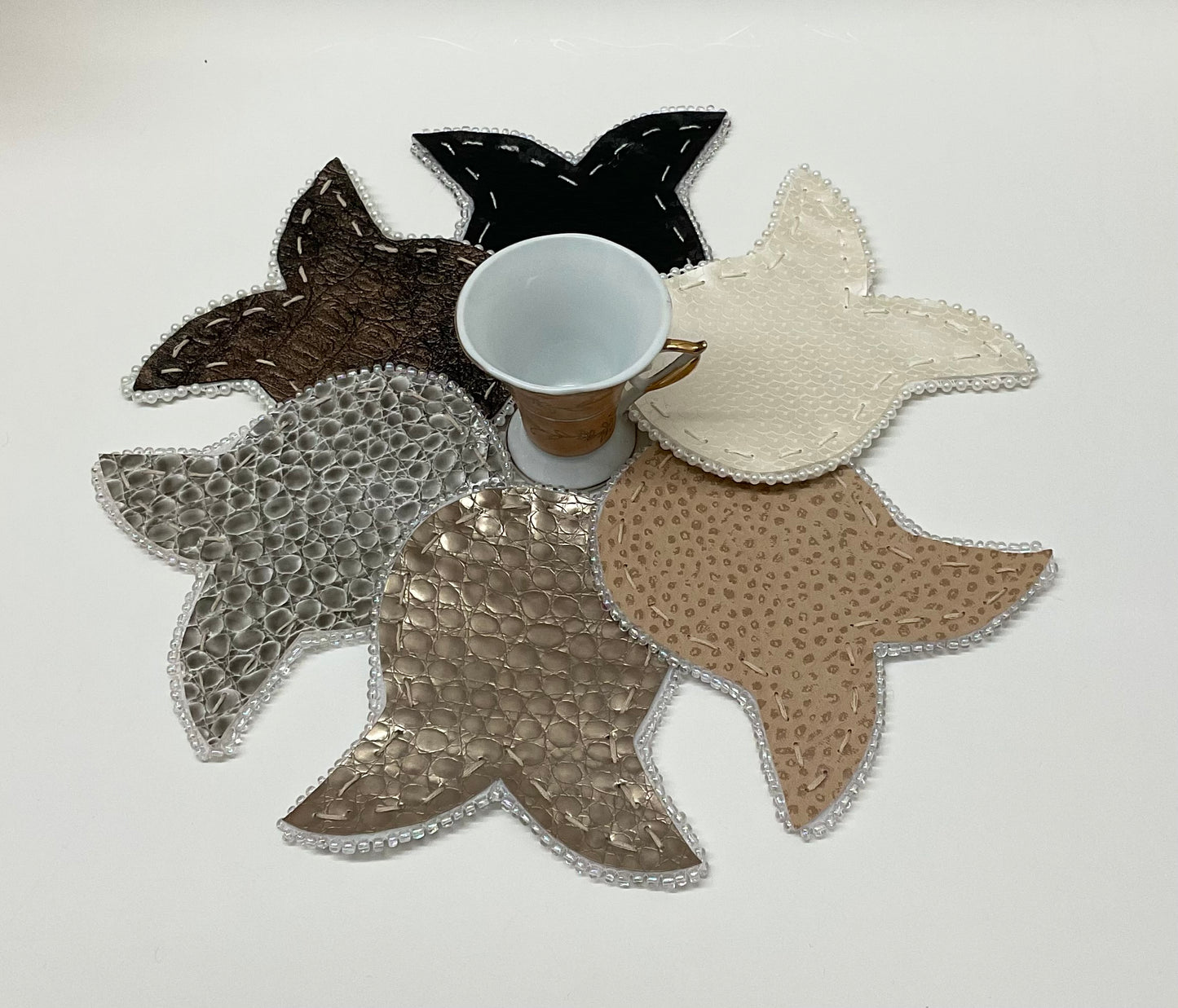 Pearly Coasters Sequin Pearl