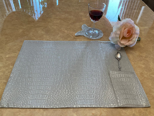 Placemat Gator Grey