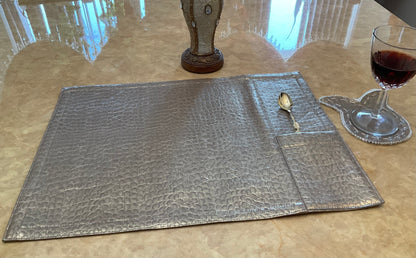 Pearly Coasters Crocco Gold
