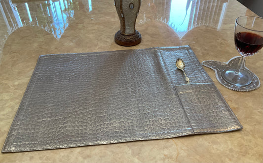 Pearly Coasters Crocco Gold