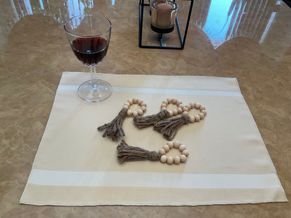 Napkin Holder Wooden Tassels