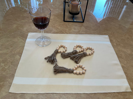 Napkin Holder Wooden Tassels