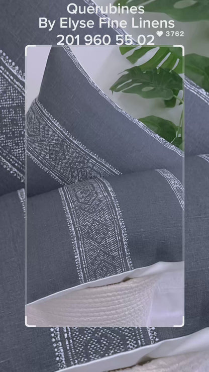 Pillow Cushion Cover:Patmos Stripe By Carolina Irving Textiles